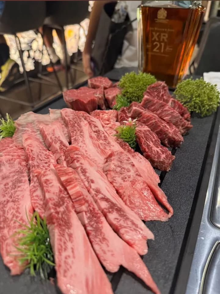 GOSANCHON — marbled beef strips platter
