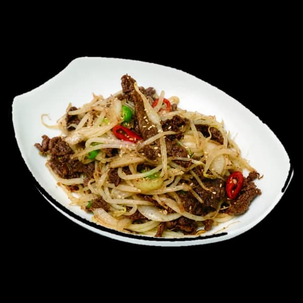 Stir-fried Beef Brisket & Bean Sprouts