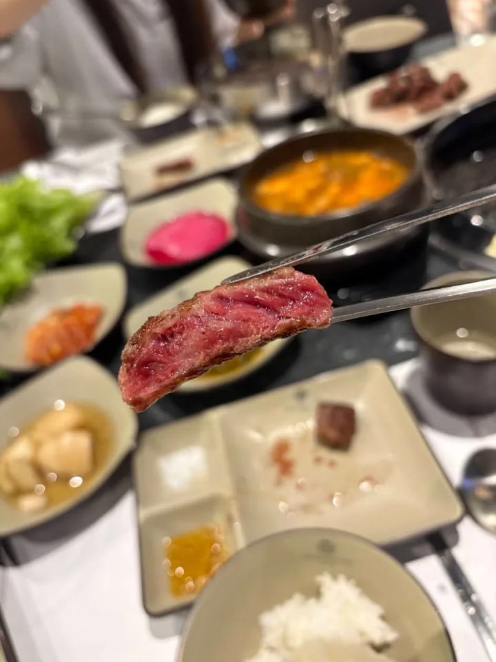 GOSANCHON — banchan and stew table spread